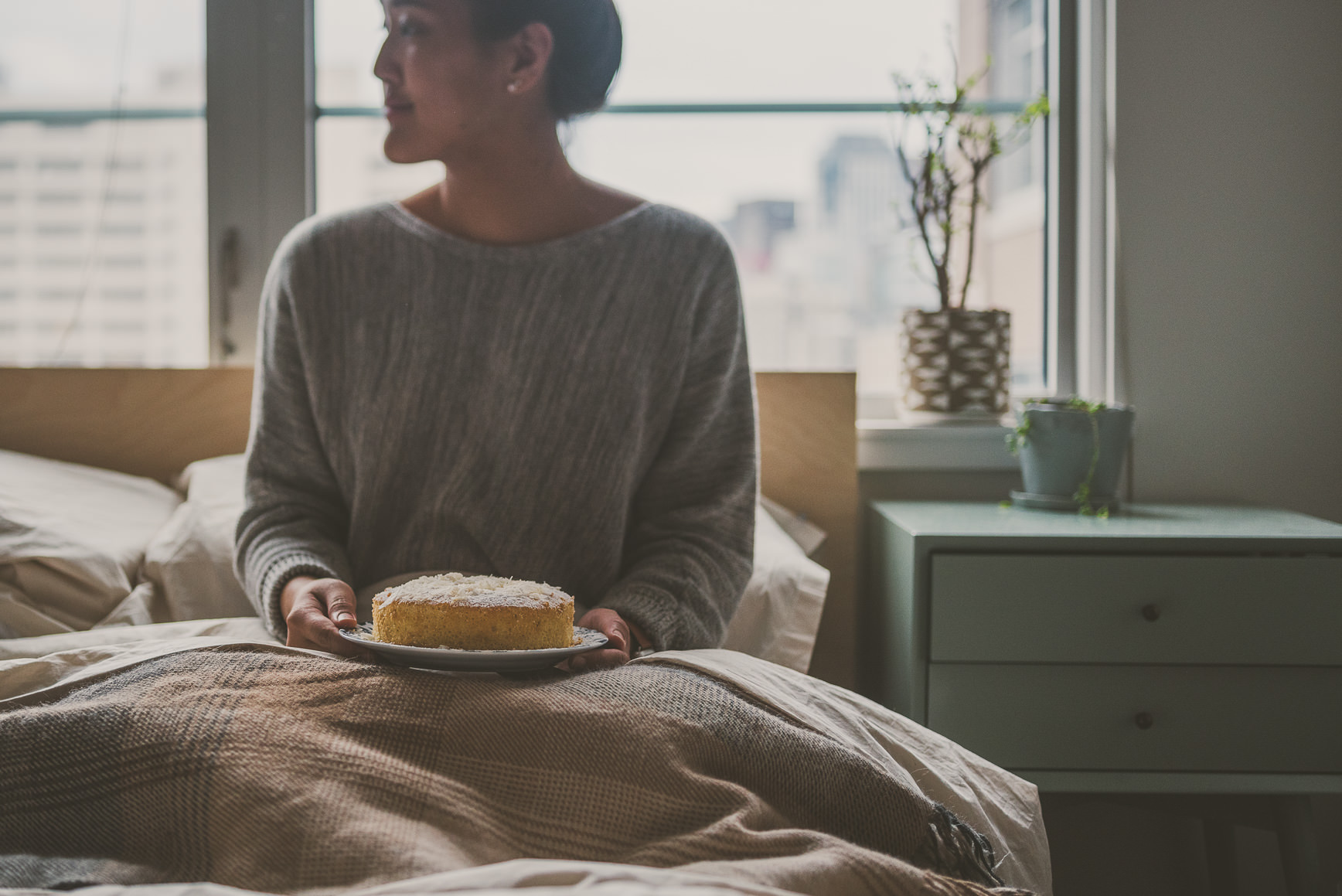 Coconut Vanilla Chiffon Cake | bettysliu.com