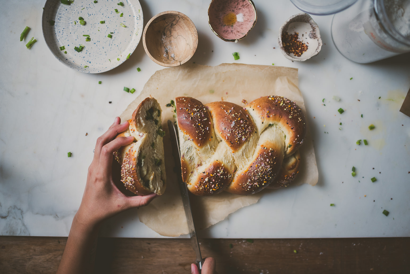 scallion pancake challah | bettysliu.com