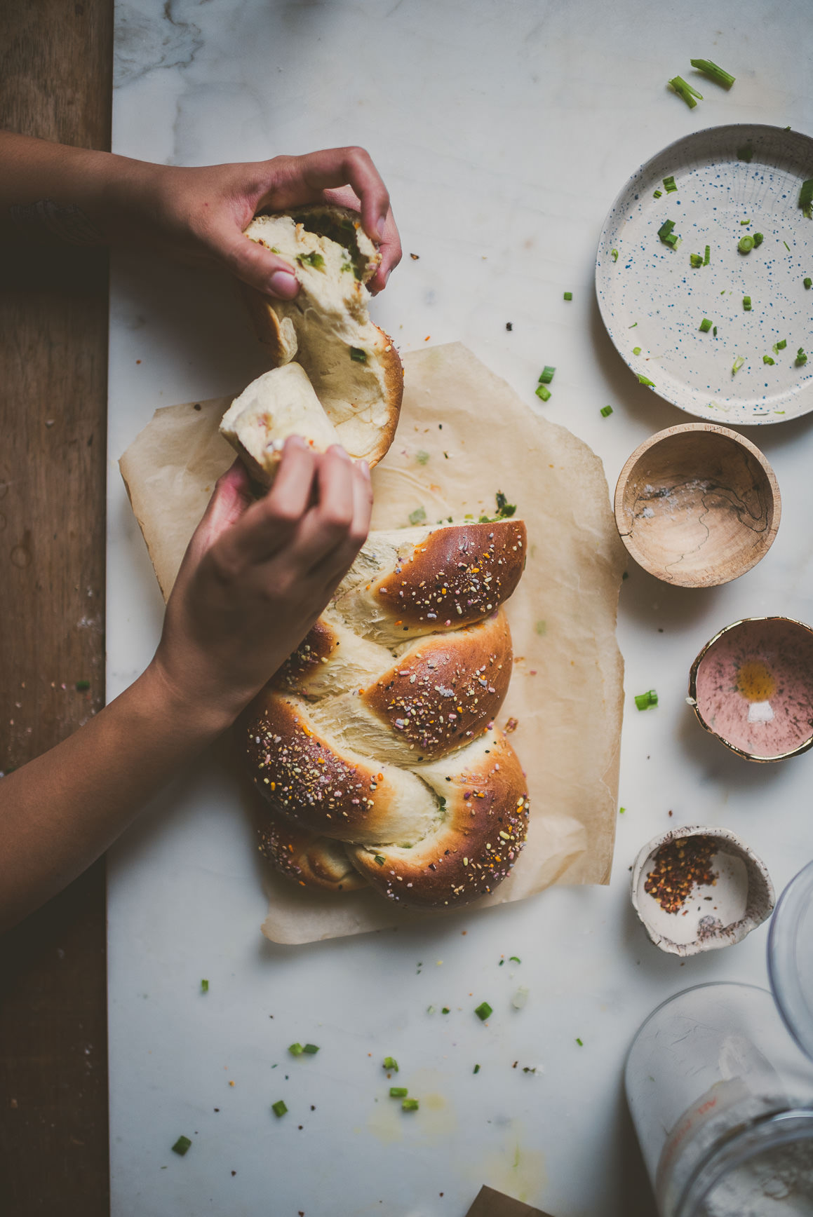 scallion pancake challah | bettysliu.com