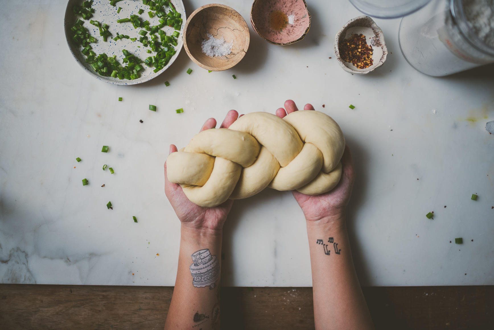 scallion pancake challah | bettysliu.com