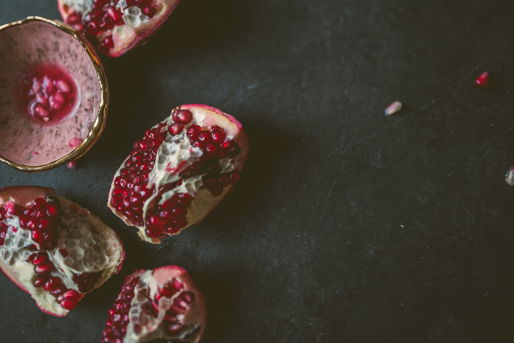 POMEGRANATE CARAMEL BROWNIES COCONUT FLOUR | bettysliu.com