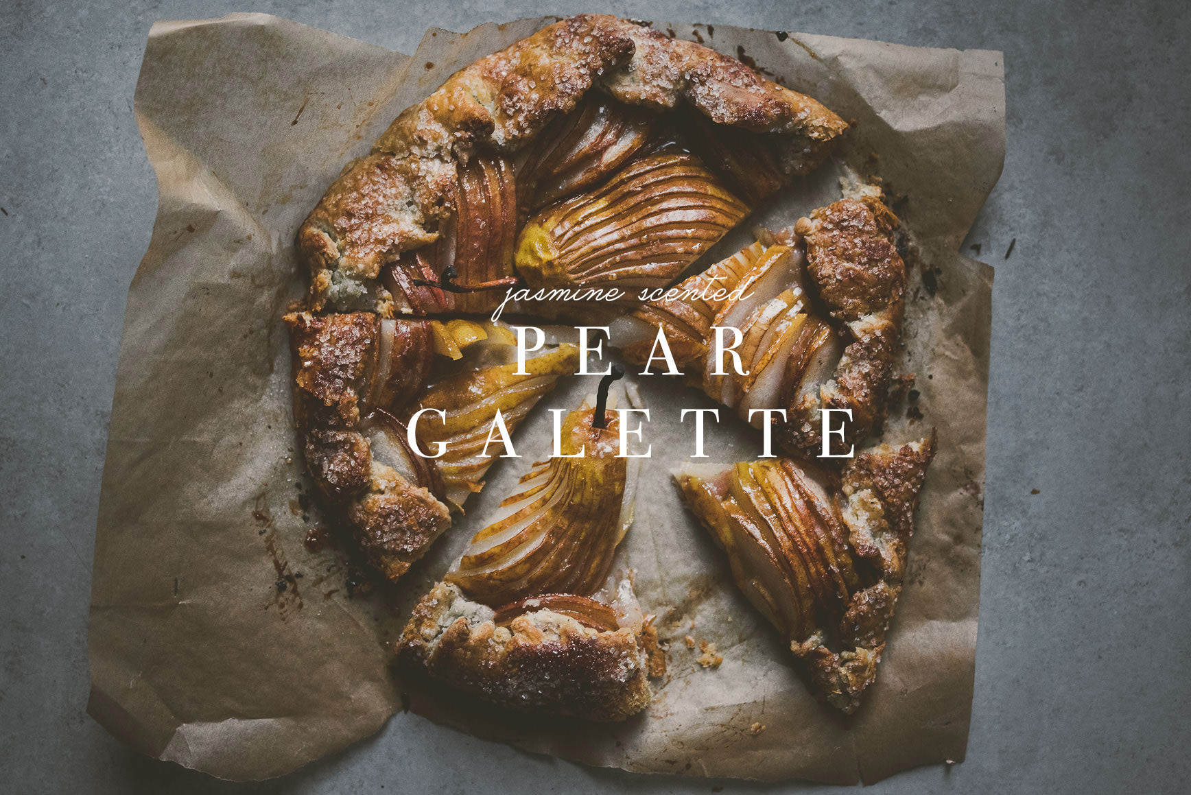 Tea Scented Pear Galette | bettysliu.com