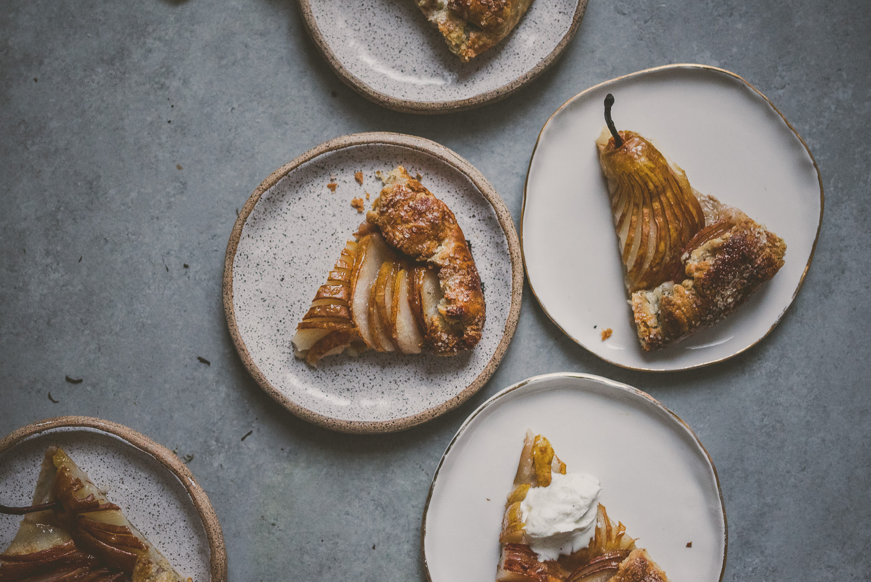 Tea Scented Pear Galette | bettysliu.com