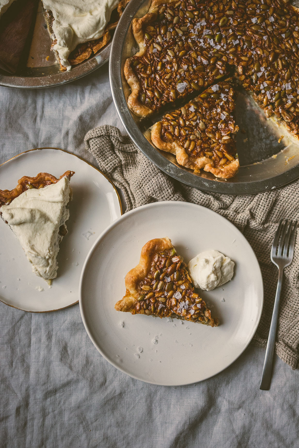 salty honey seed pie | bettysliu.com