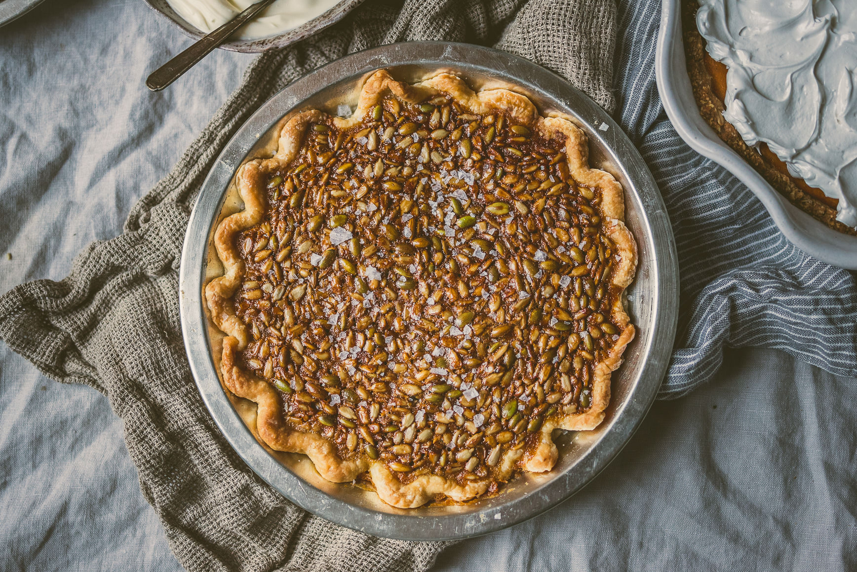 salty honey seed pie | bettysliu.com