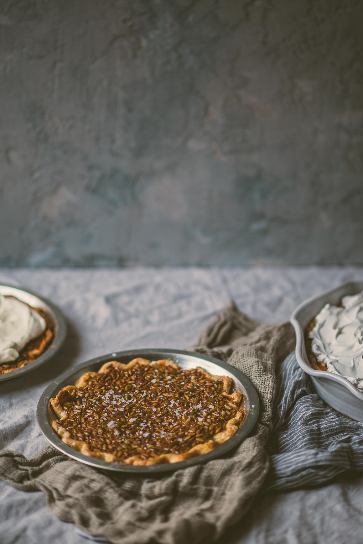 Salty Honey Seed Pie Nut-free | bettysliu.com