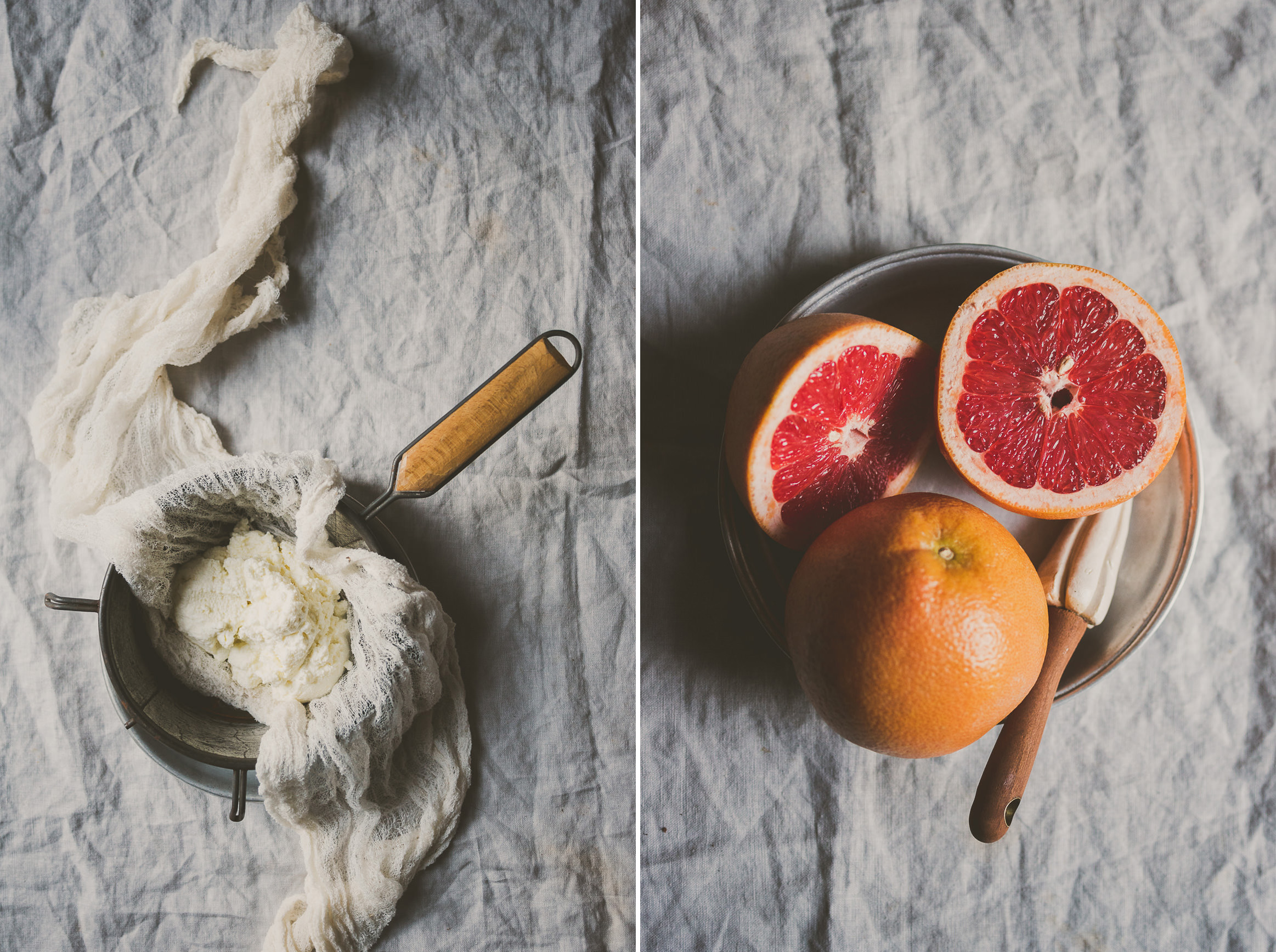 Grapefruit Cinnamon Ricotta Ice Cream | bettysliu.com