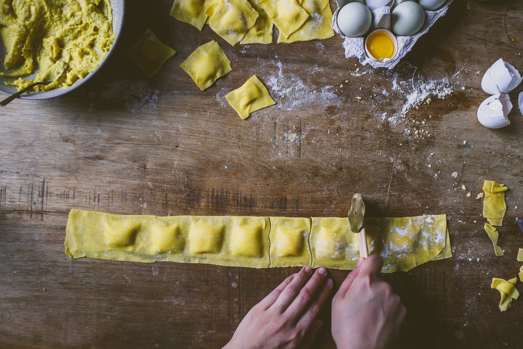 Miso Squash Ravioli in Mushroom Broth and a KitchenAid Giveaway | bettysliu.com