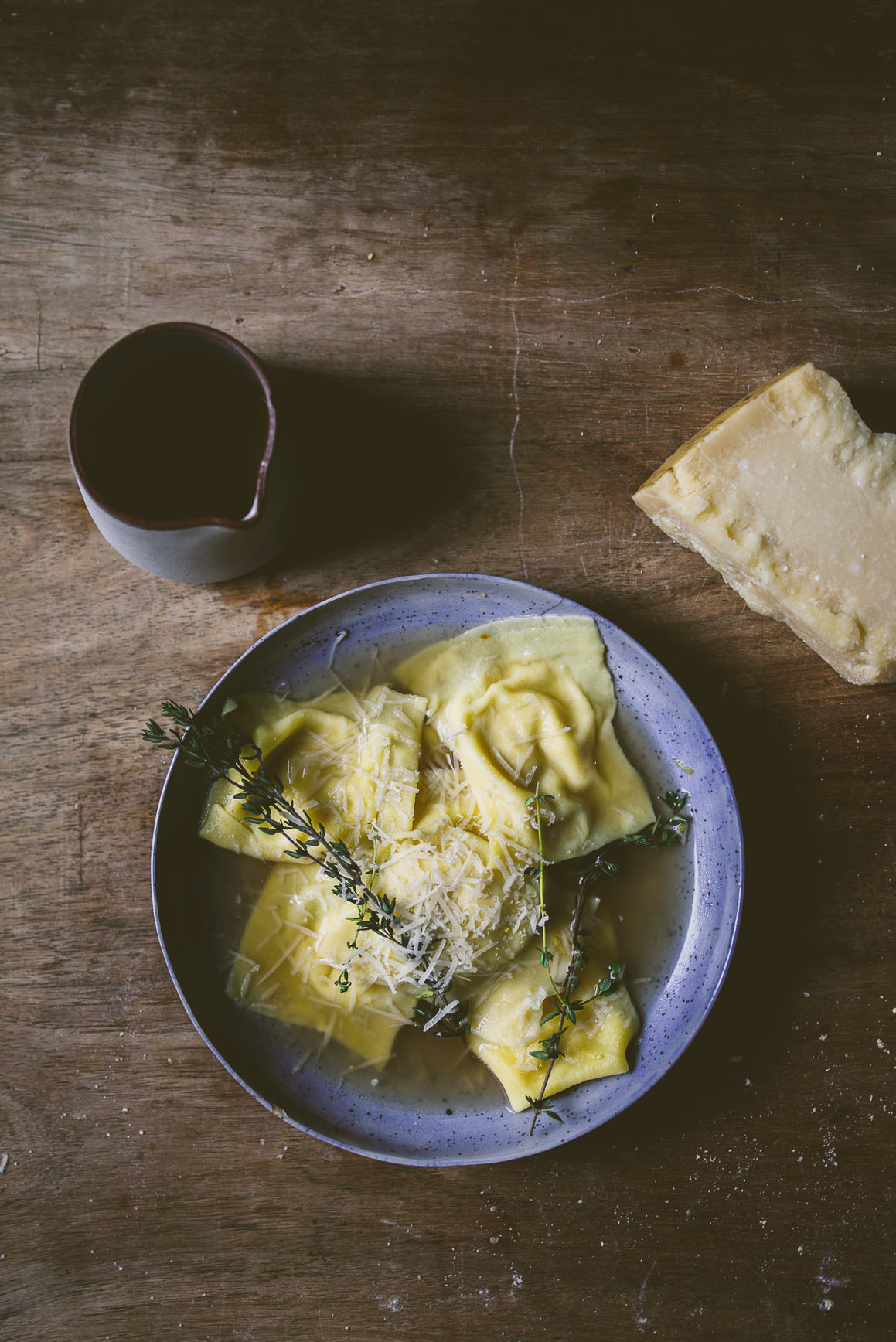 Miso Squash Ravioli in Mushroom Broth and a KitchenAid Giveaway | bettysliu.com