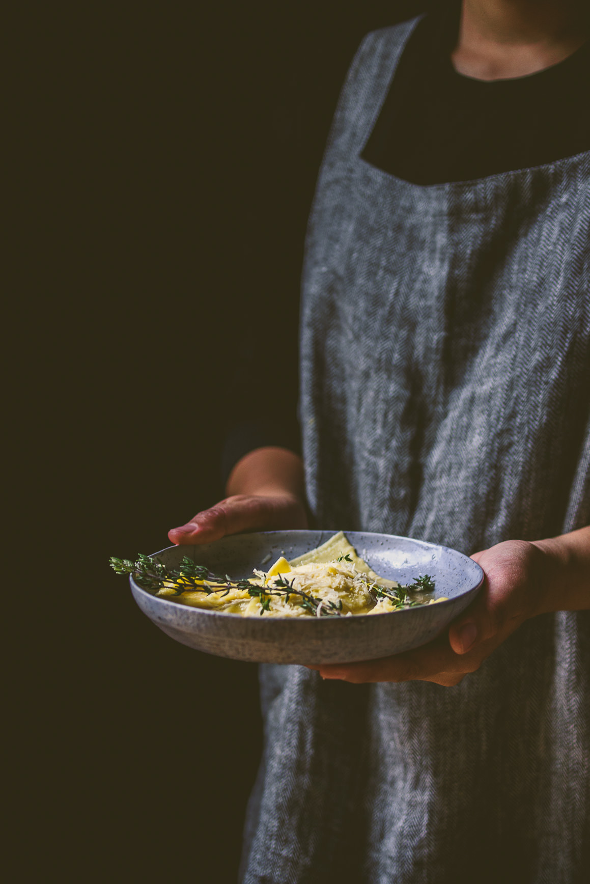 Miso Squash Ravioli in Mushroom Broth and a KitchenAid Giveaway | bettysliu.com