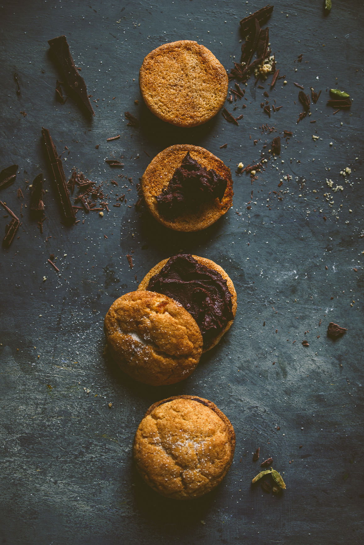 Hachiya Persimmon Cookie Dark Chocolate Olive Oil Ganache | bettysliu.com