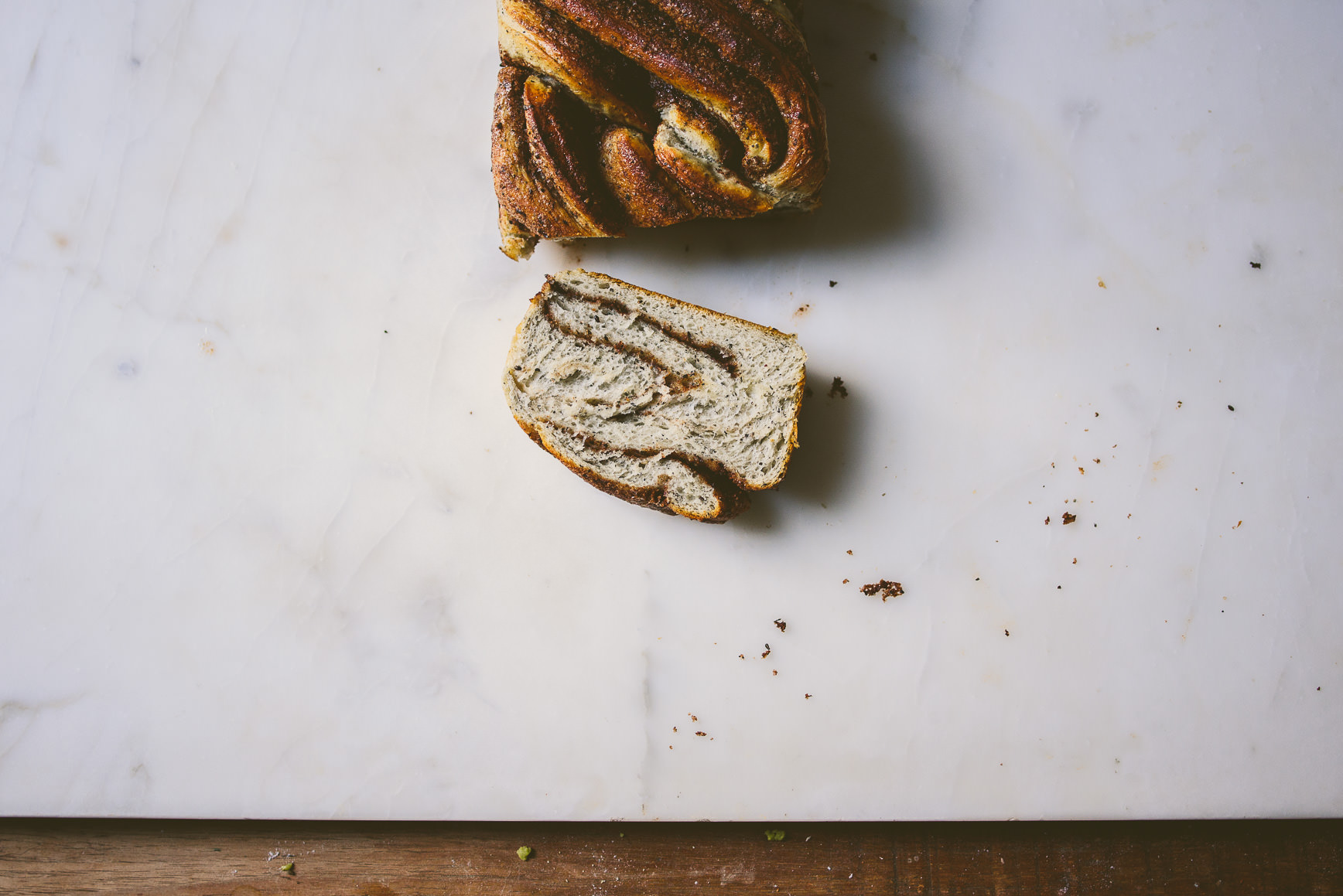 Black Sesame Tangzhong Milk Bread Babka | bettysliu.com