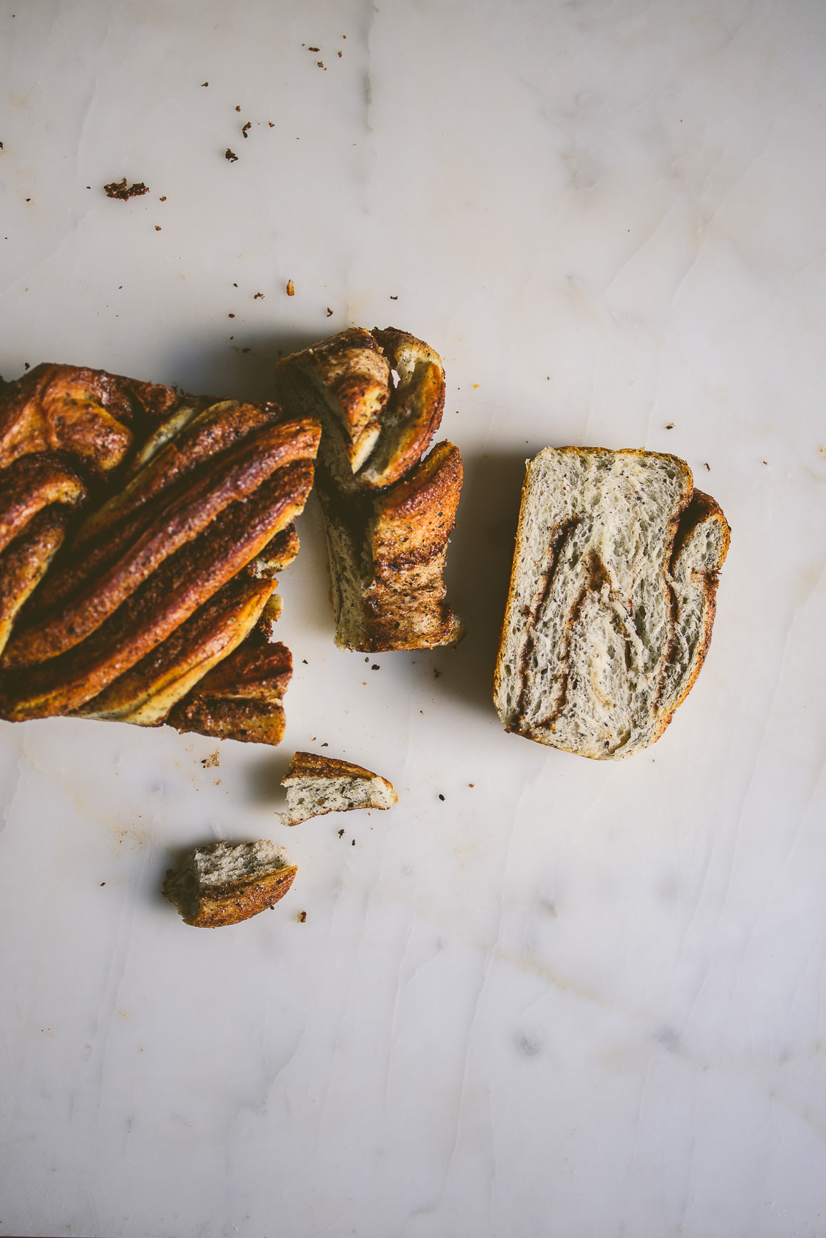 Black Sesame Tangzhong Milk Bread Babka | bettysliu.com