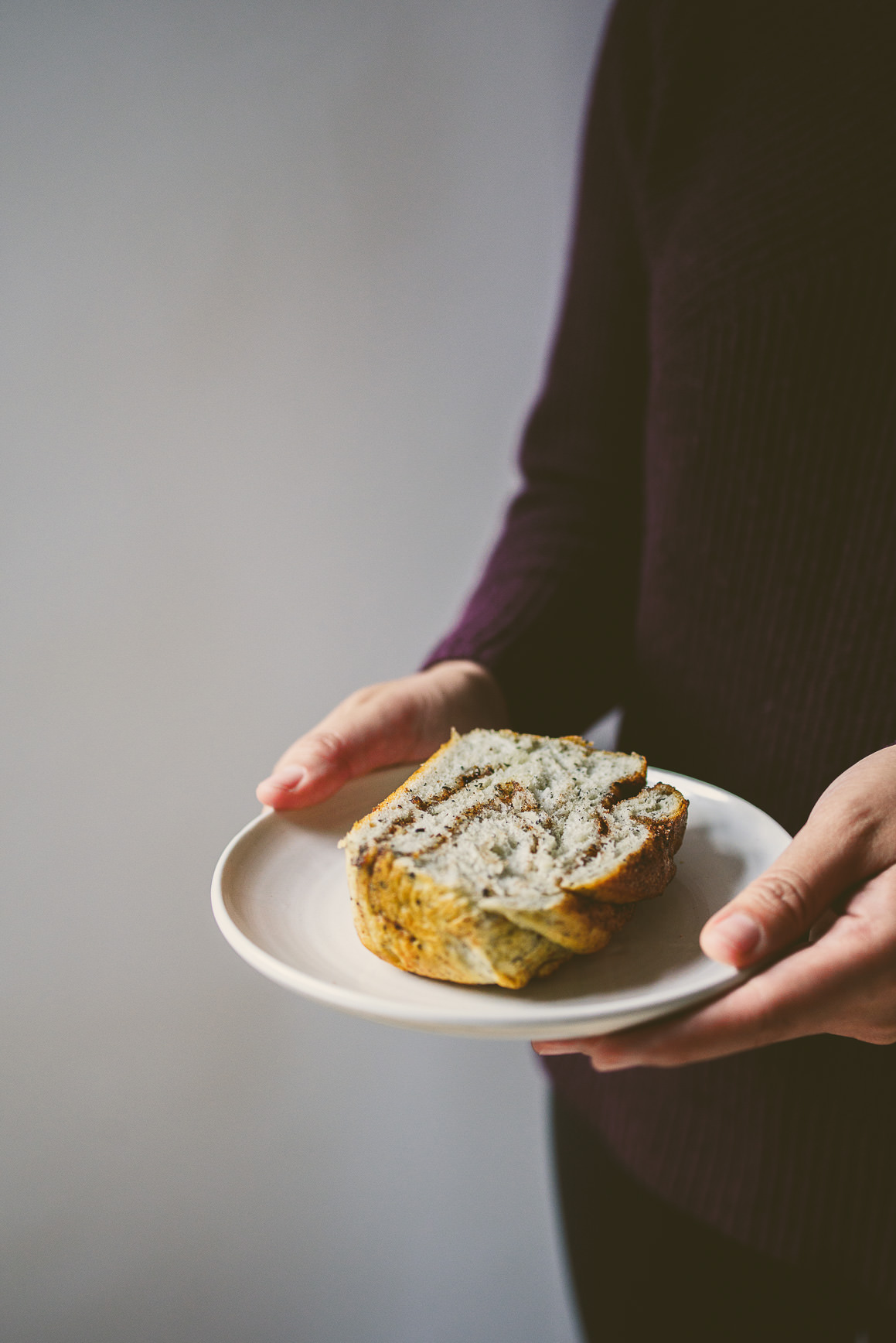 Black Sesame Tangzhong Milk Bread Babka | bettysliu.com