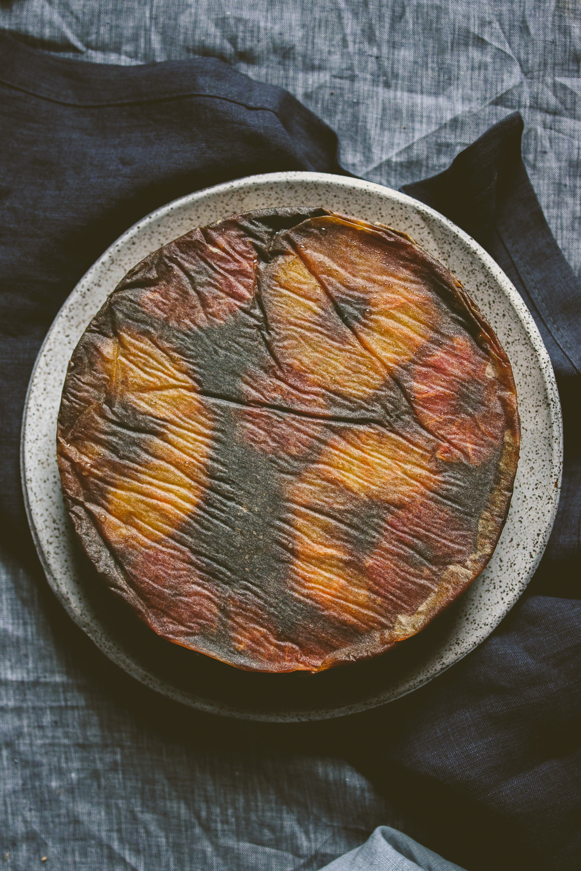 Citrus Upside Down Gingerbread Cake with Vanilla Mascarpone Cream