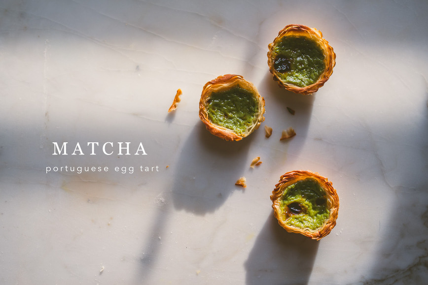 Matcha Portuguese Egg Tarts | bettysliu.com