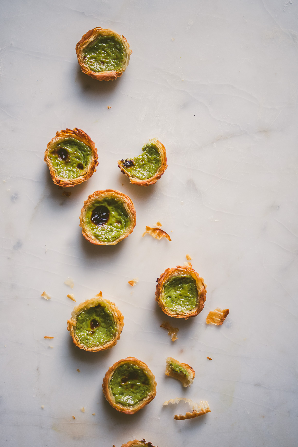 Matcha Portuguese Egg Tarts | bettysliu.com