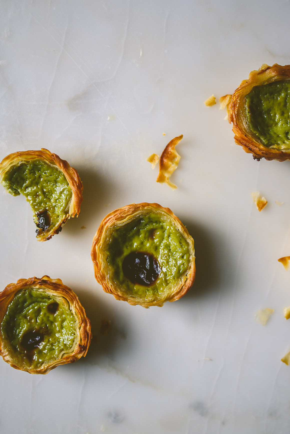 Matcha Portuguese Egg Tarts | bettysliu.com