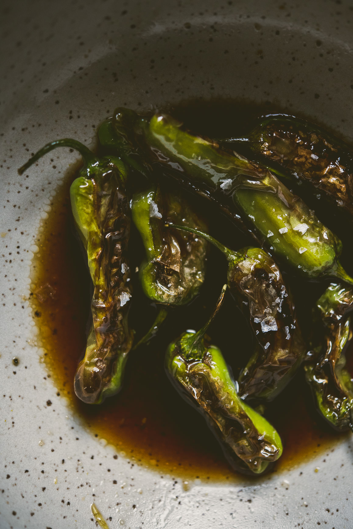 Soy Marinated Shisito Peppers | bettysliu.com