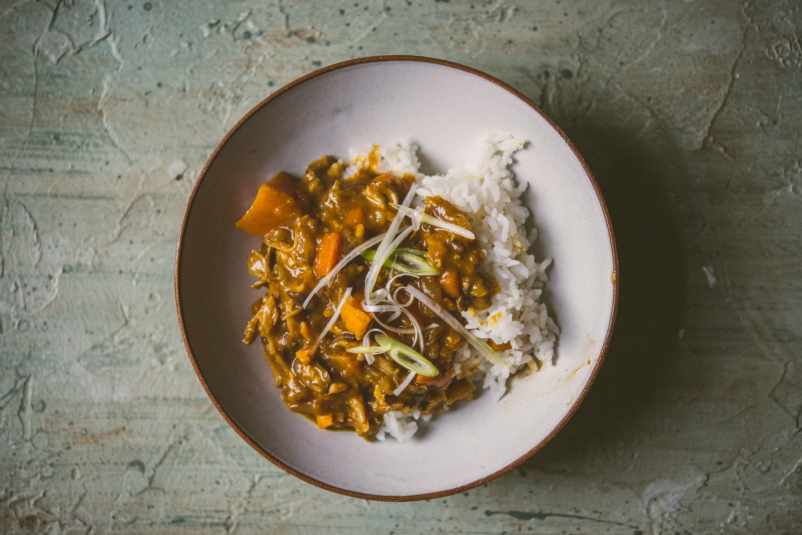 mushroom and sweet potato japanese-style curry