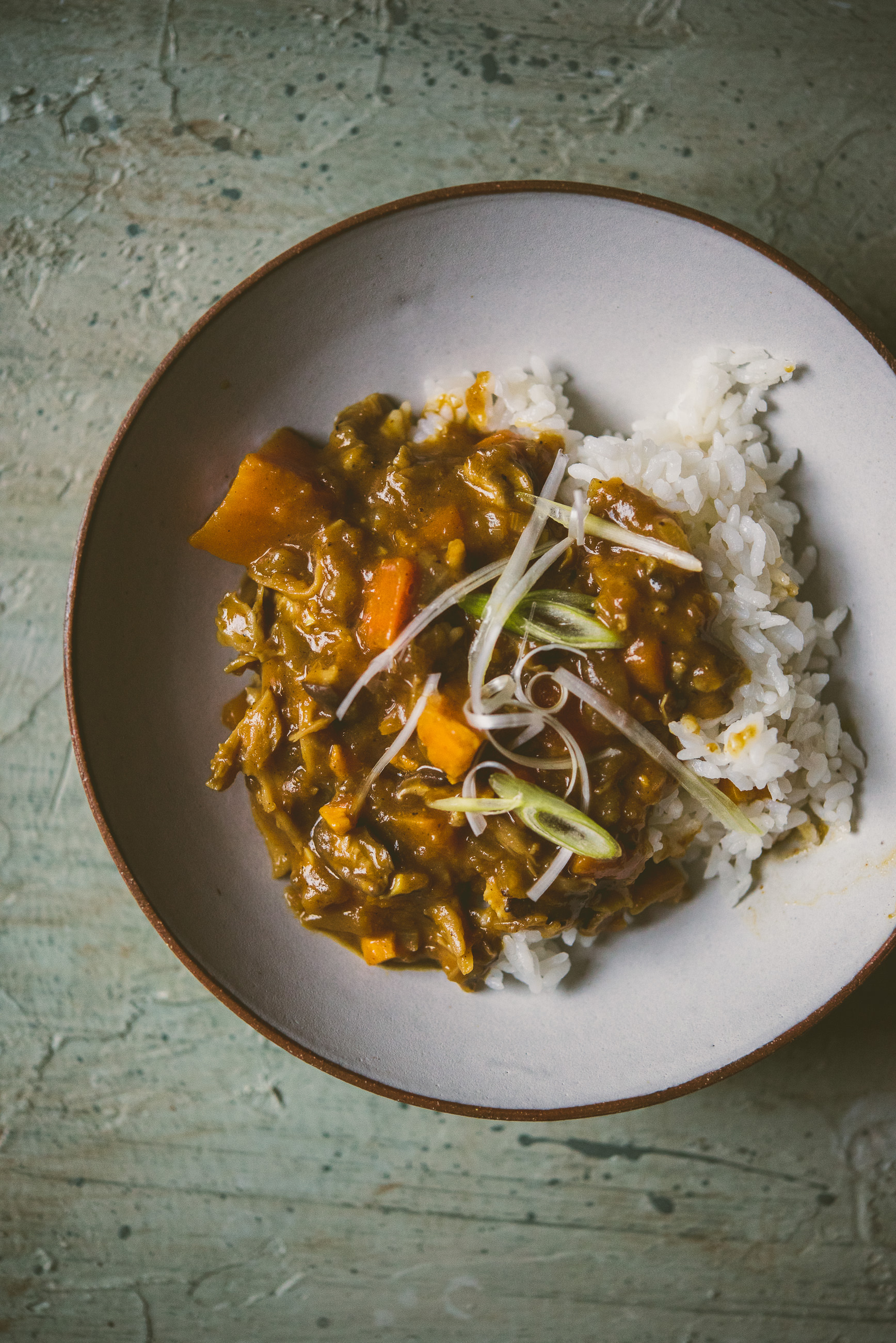 mushroom and sweet potato japanese-style curry