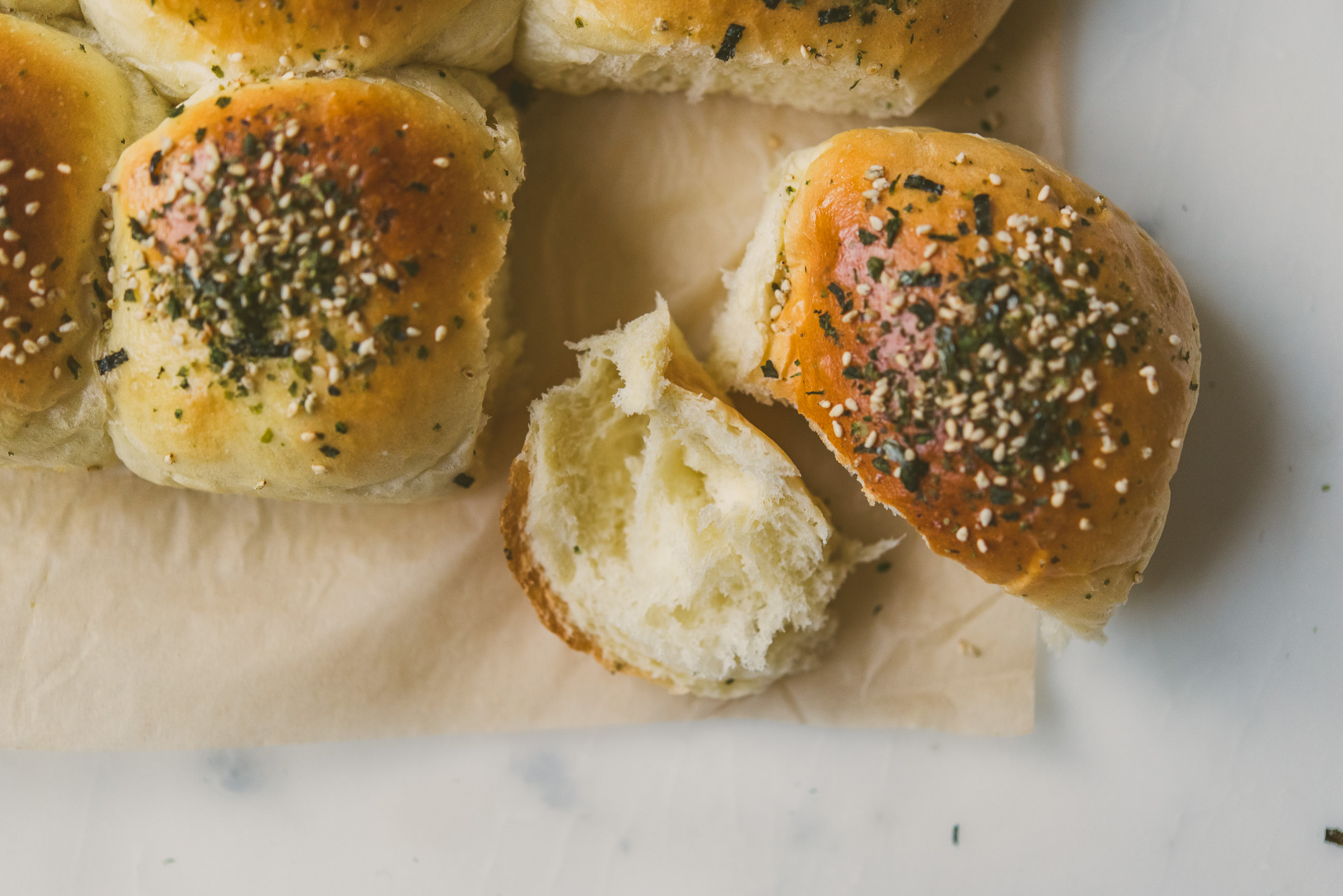 Furikake Milk Bread Buns | bettysliu.com