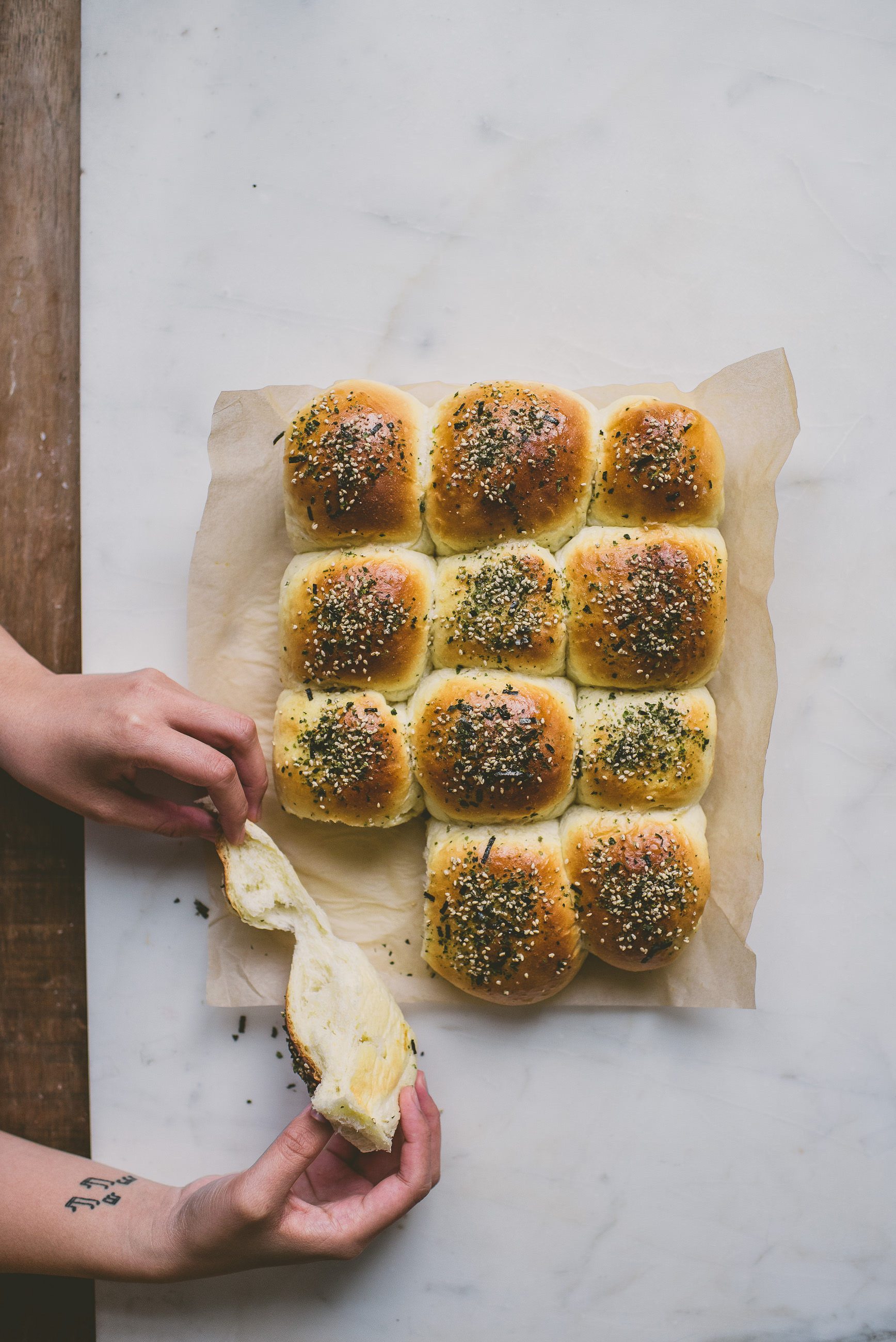 Furikake Milk Bread Buns | bettysliu.com