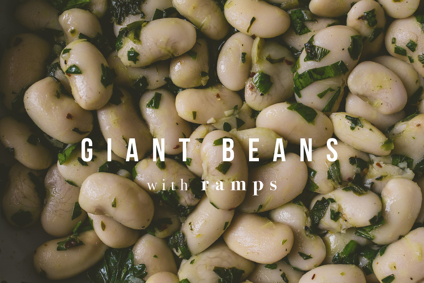 Giant Bean with Ramps | bettysliu.com