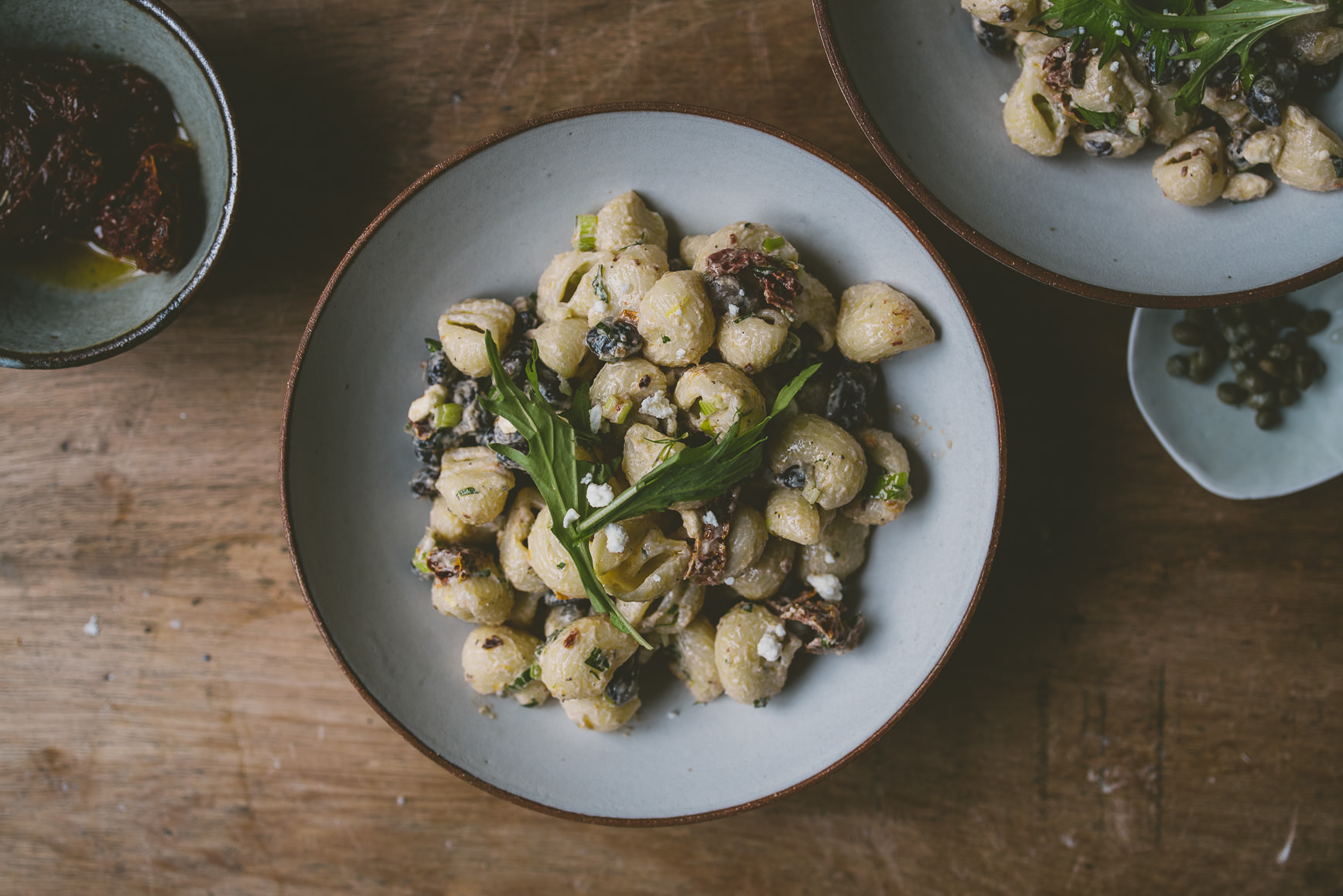 Black Garlic Yogurt Pasta Salad | bettysliu.com