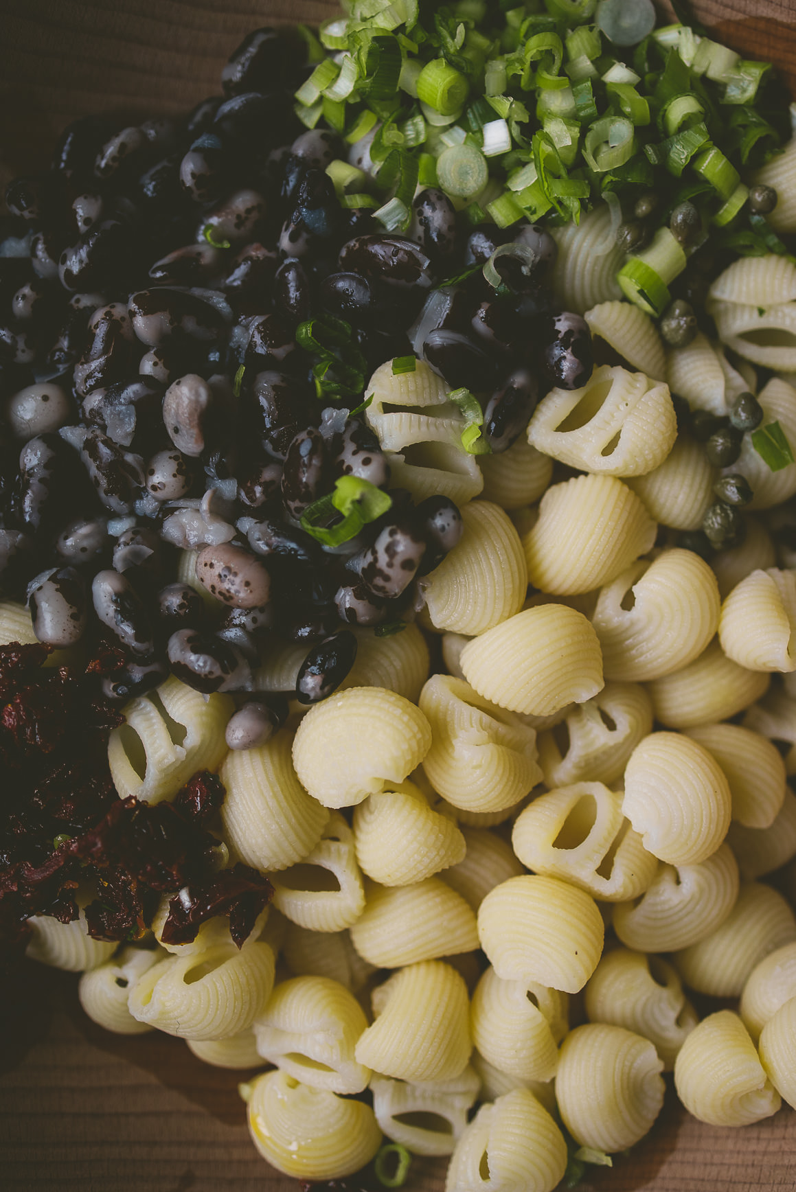 Black Garlic Yogurt Pasta Salad | bettysliu.com