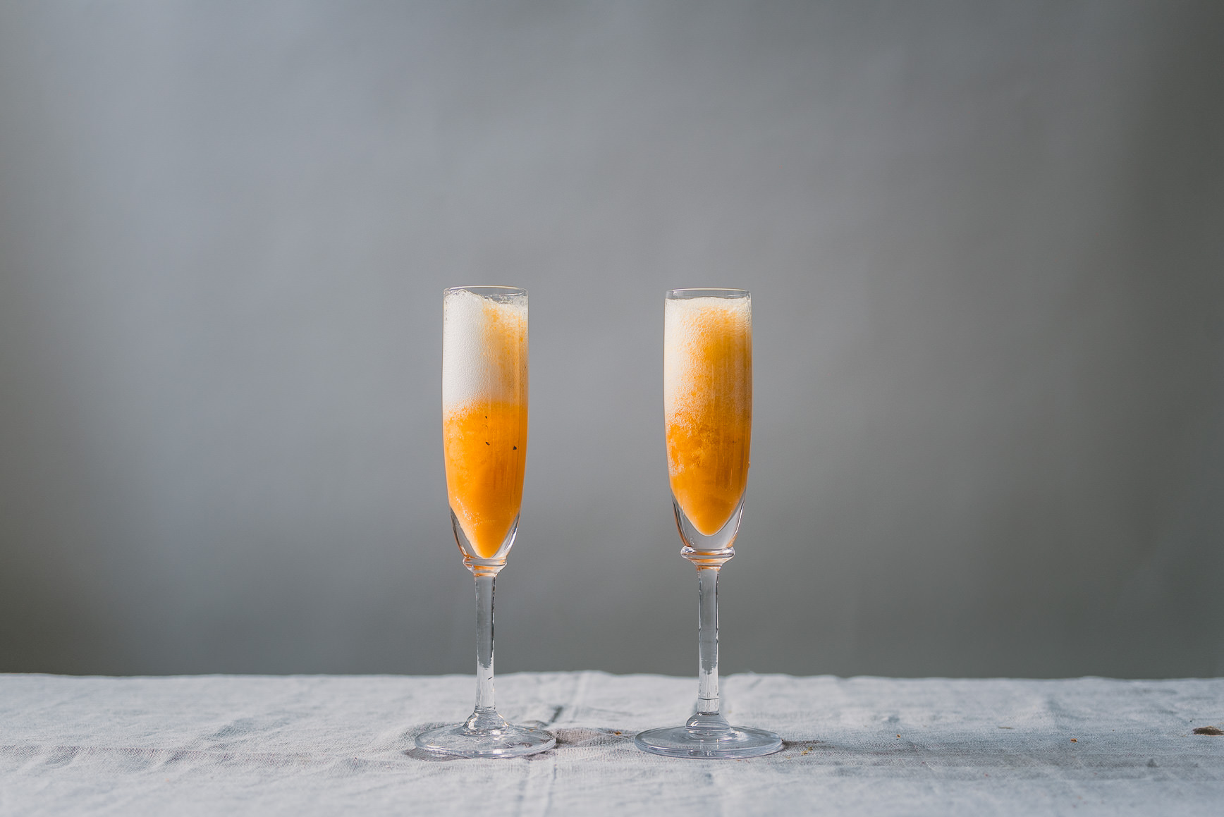 Roasted Cantaloupe Bellini | bettysliu.com