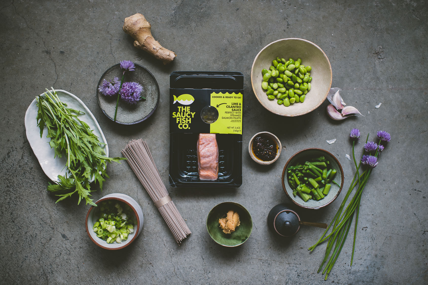 Spicy Miso Soba Salmon Noodles | bettysliu.com