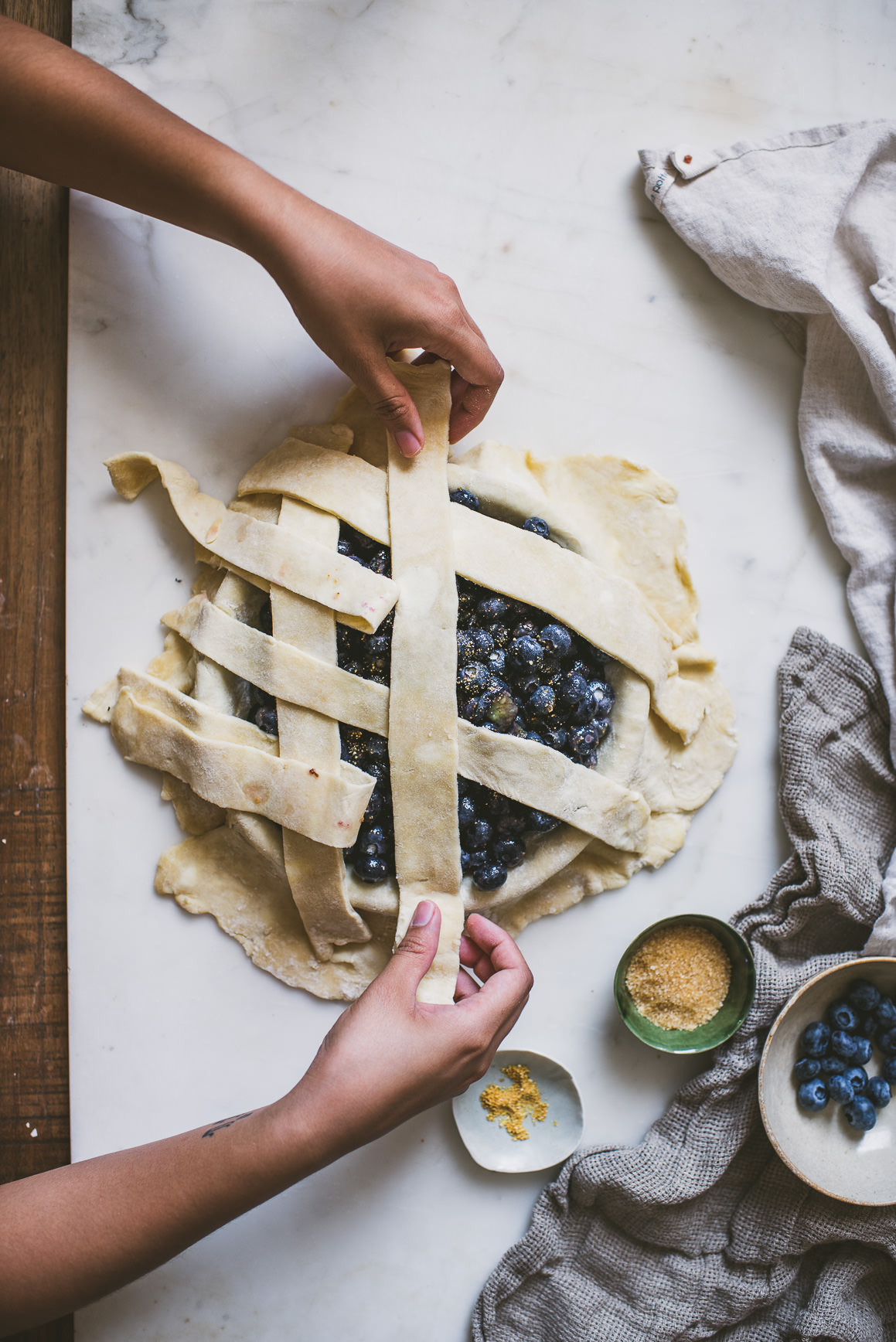 blueberry yuzu pie