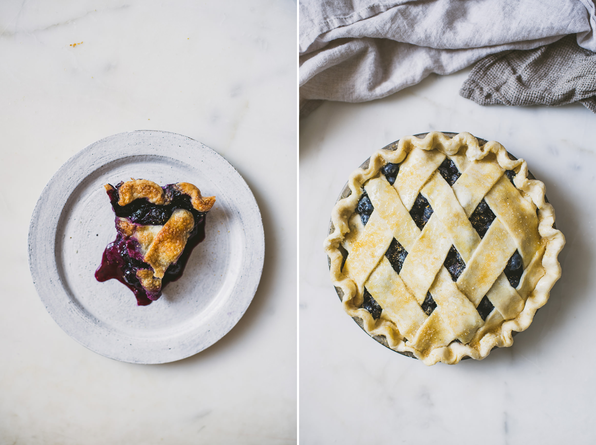 blueberry yuzu pie 