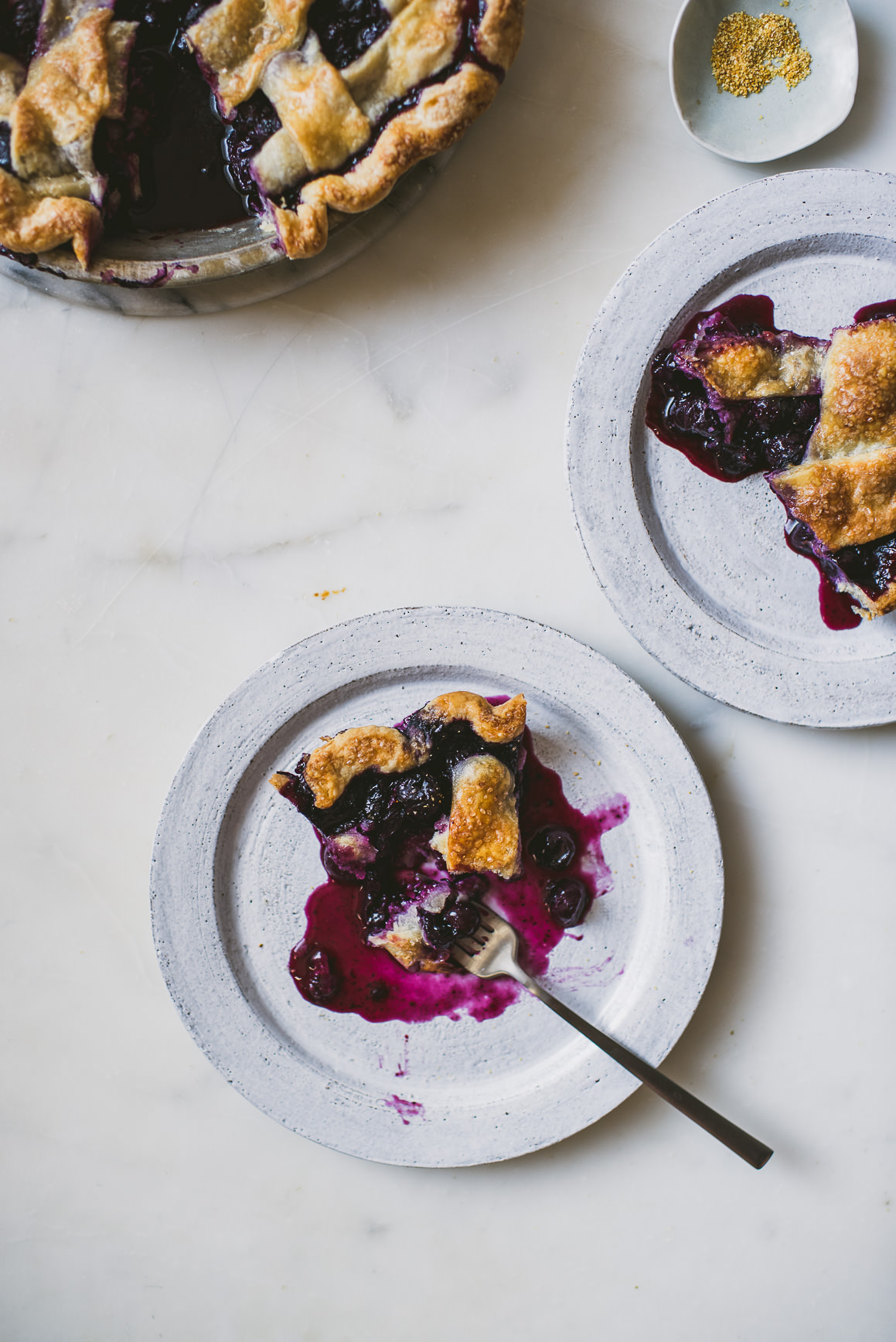 blueberry yuzu pie