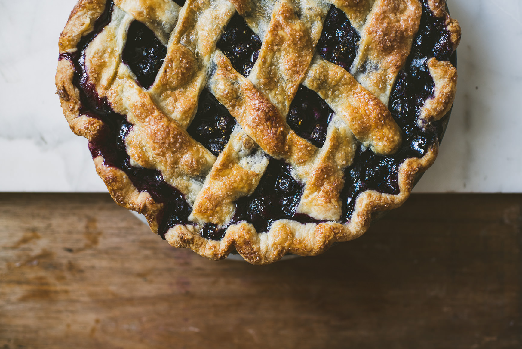 blueberry yuzu pie