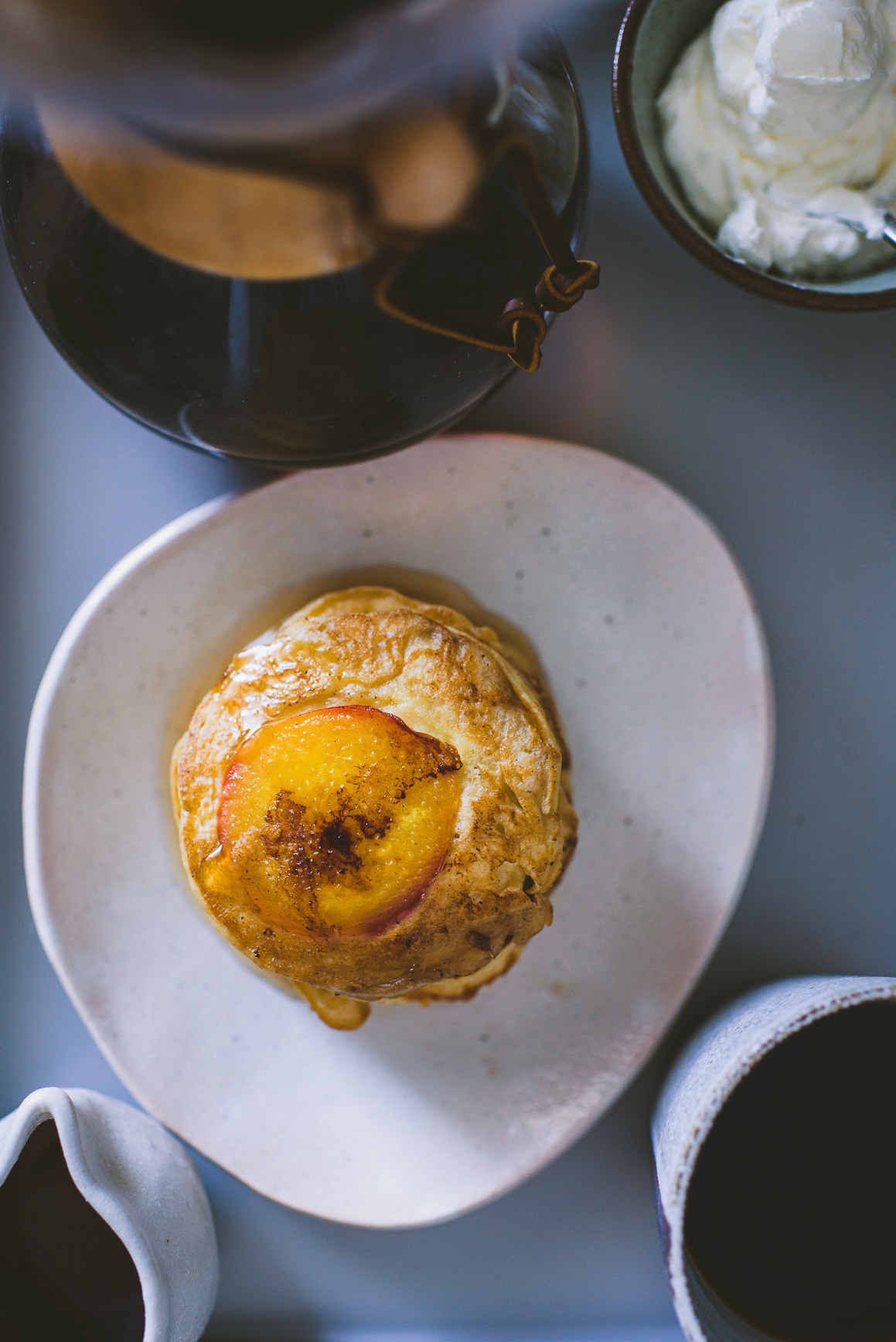 Caramelized Peach Pancake | bettysliu-4