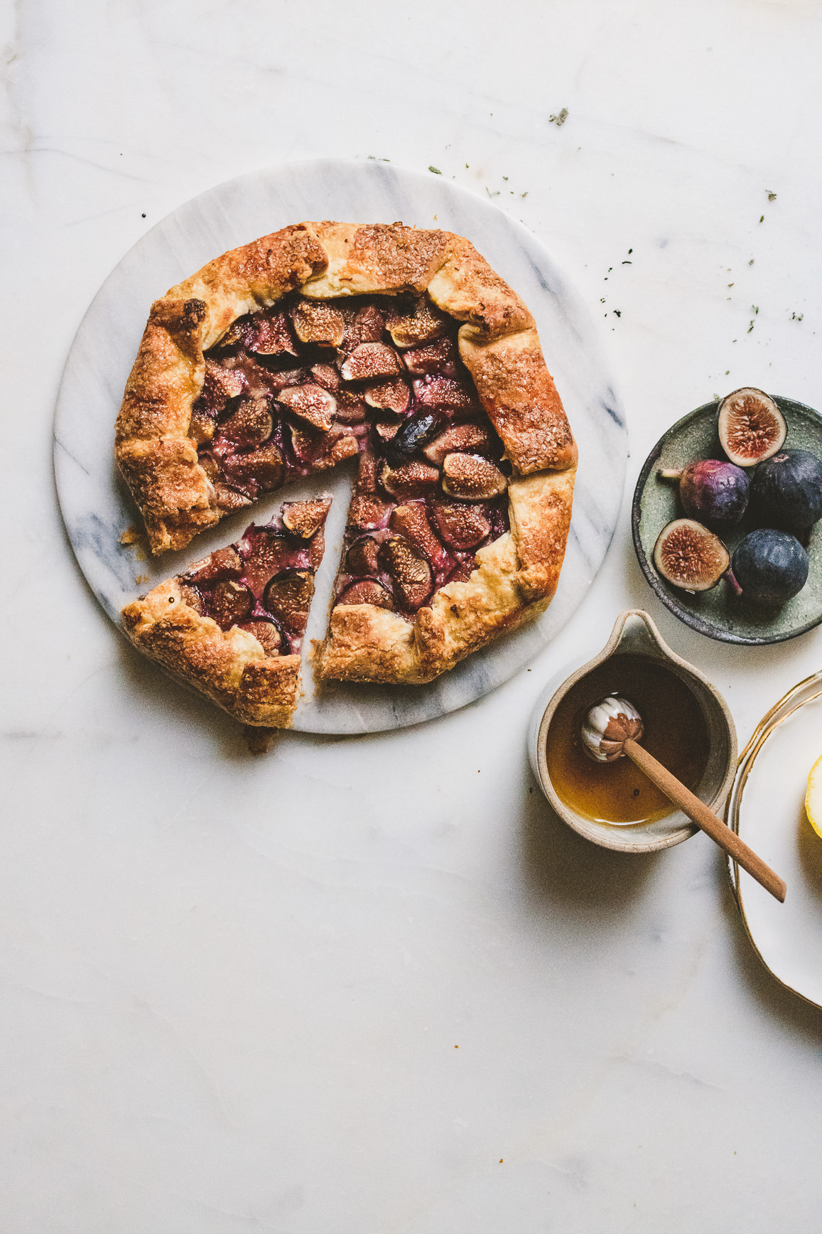 Fig Thyme Ricotta Galette | bettysliu.com