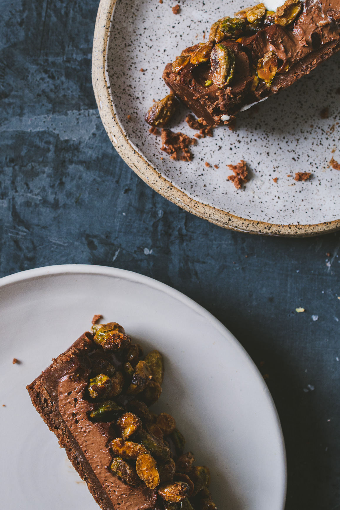 Pistachio Chocolate Tart | bettysliu.com