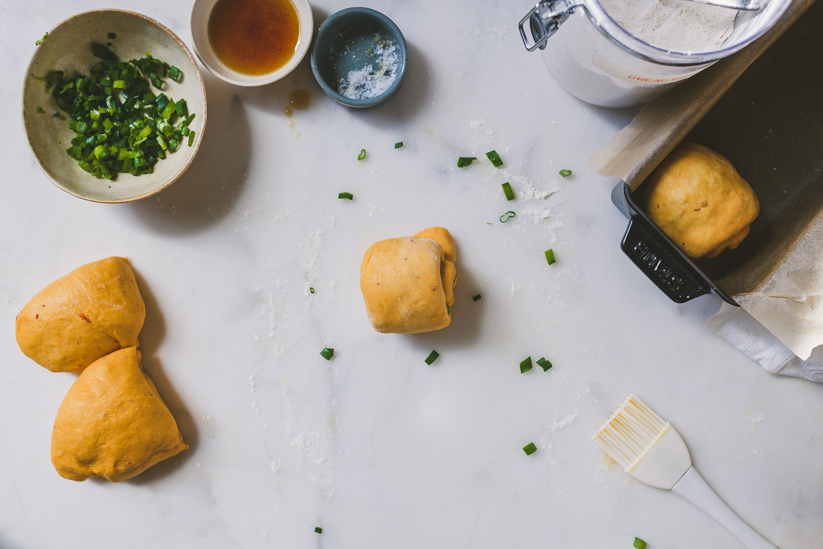 scallion sambal milk bread | bettysliu.com