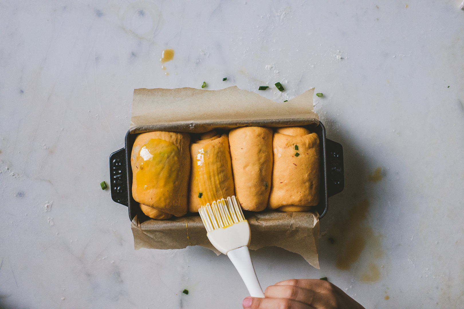 scallion sambal milk bread | bettysliu.com