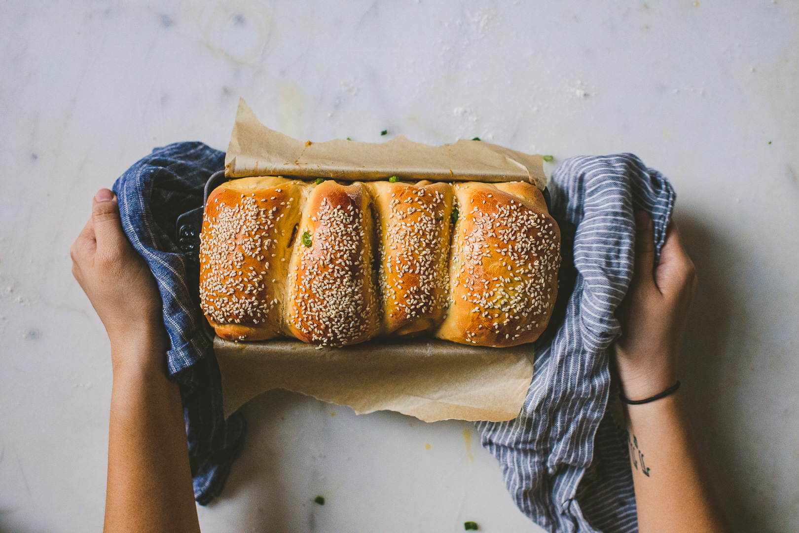 scallion sambal milk bread | bettysliu.com