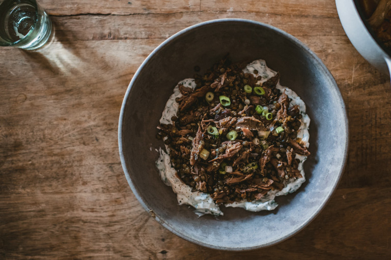 Herb-y Lamb and Lentils