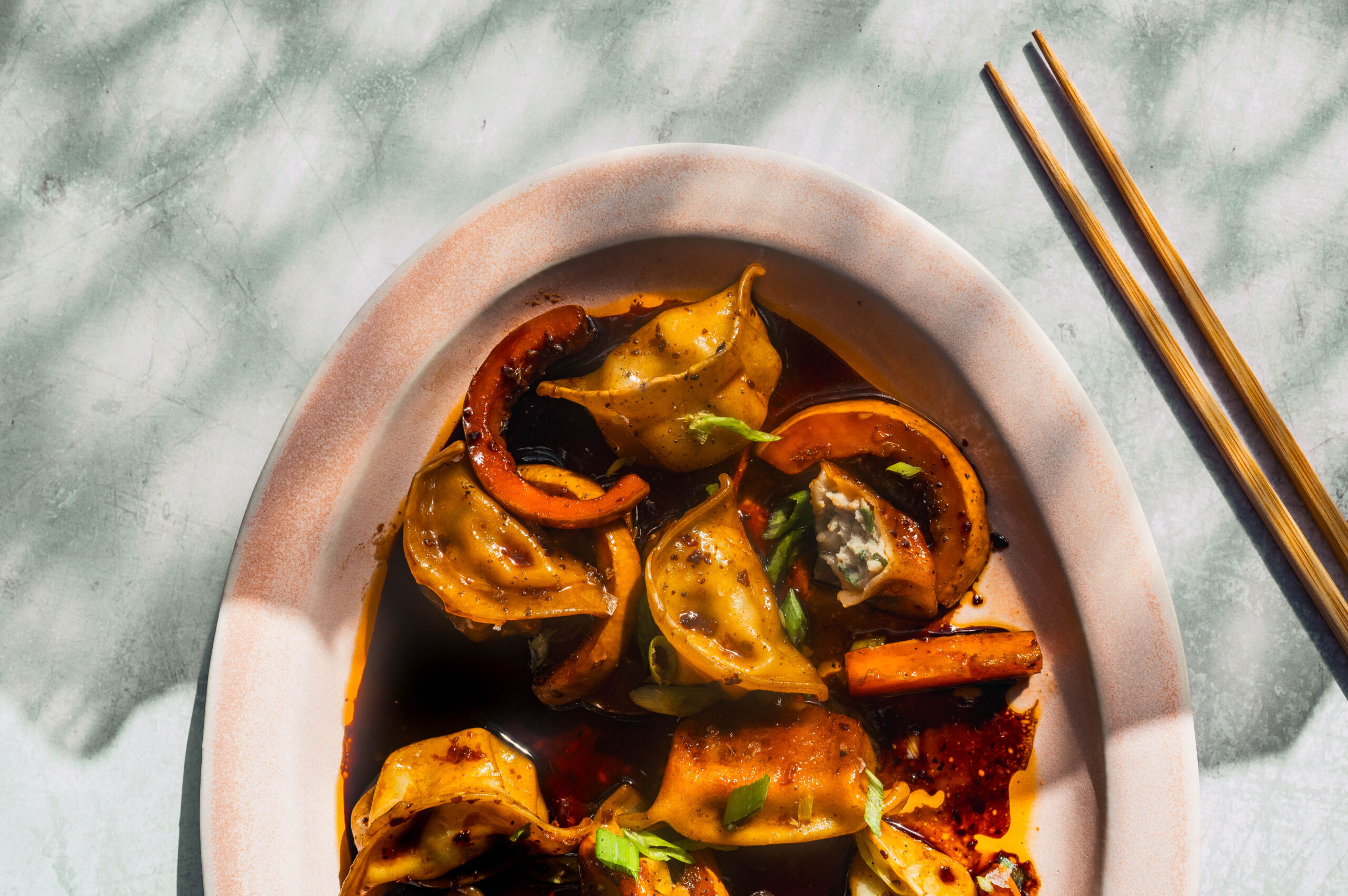 Thanksgiving Dumpling: Sweet and Spicy Squash with Pan-Fried Dumplings